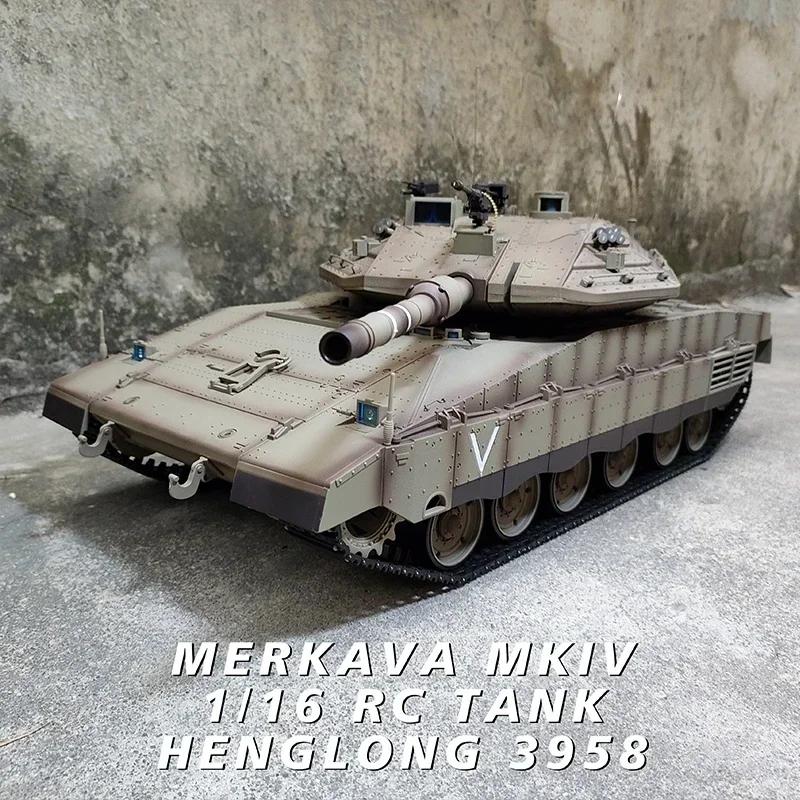 2024 ũ  Henglong 3958 ̽ Merkava Mk Iv  Ʋ , 1/16 ݼ Ʈ ε RCī,  峭 